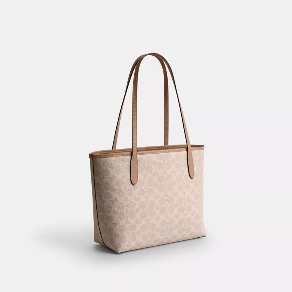 Medium City Tote Bag in Signature Canvas