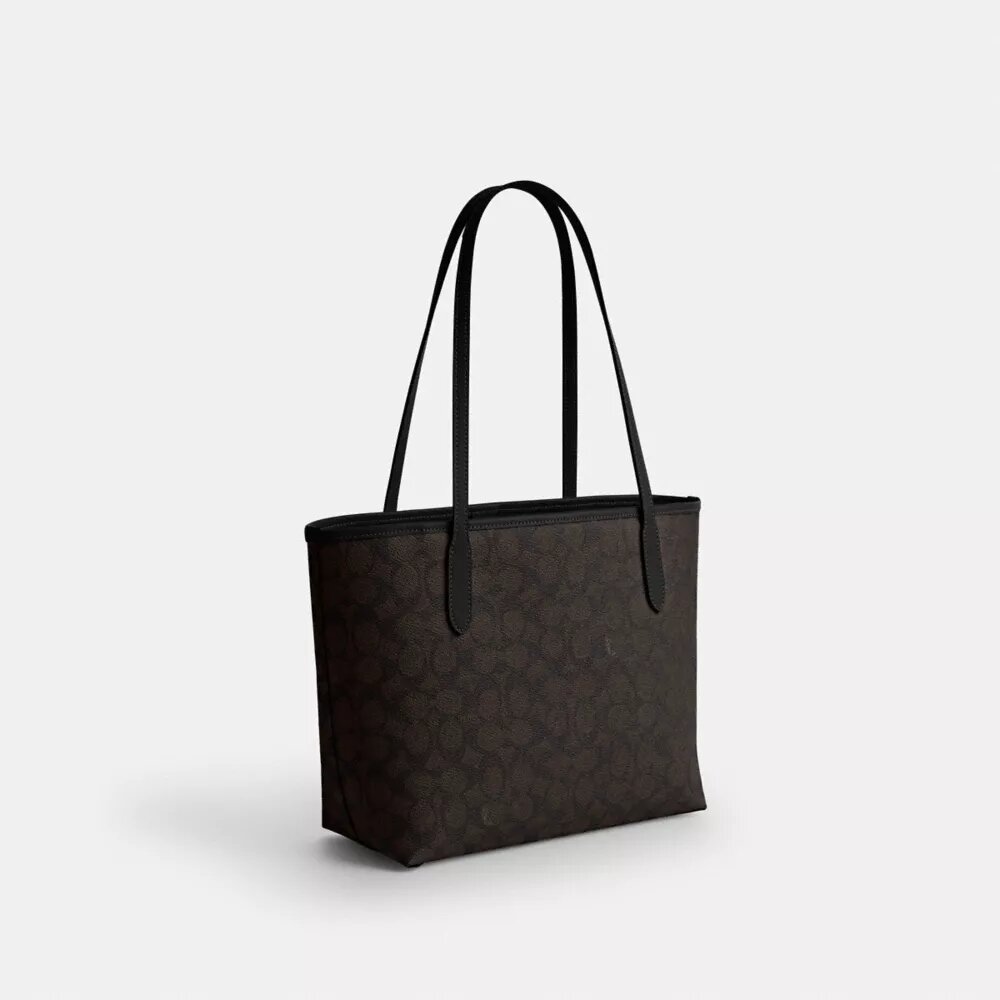 Medium City Tote Bag in Signature Canvas