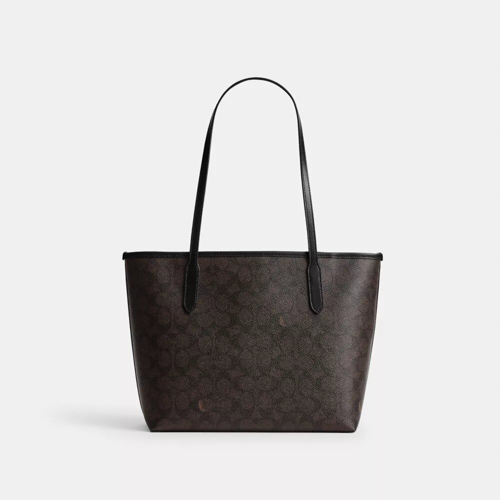 Medium City Tote Bag in Signature Canvas