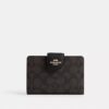 Medium Corner Zip Wallet in Signature Canvas