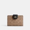Medium Corner Zip Wallet in Signature Canvas