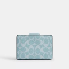 Medium Corner Zip Wallet in Signature Canvas