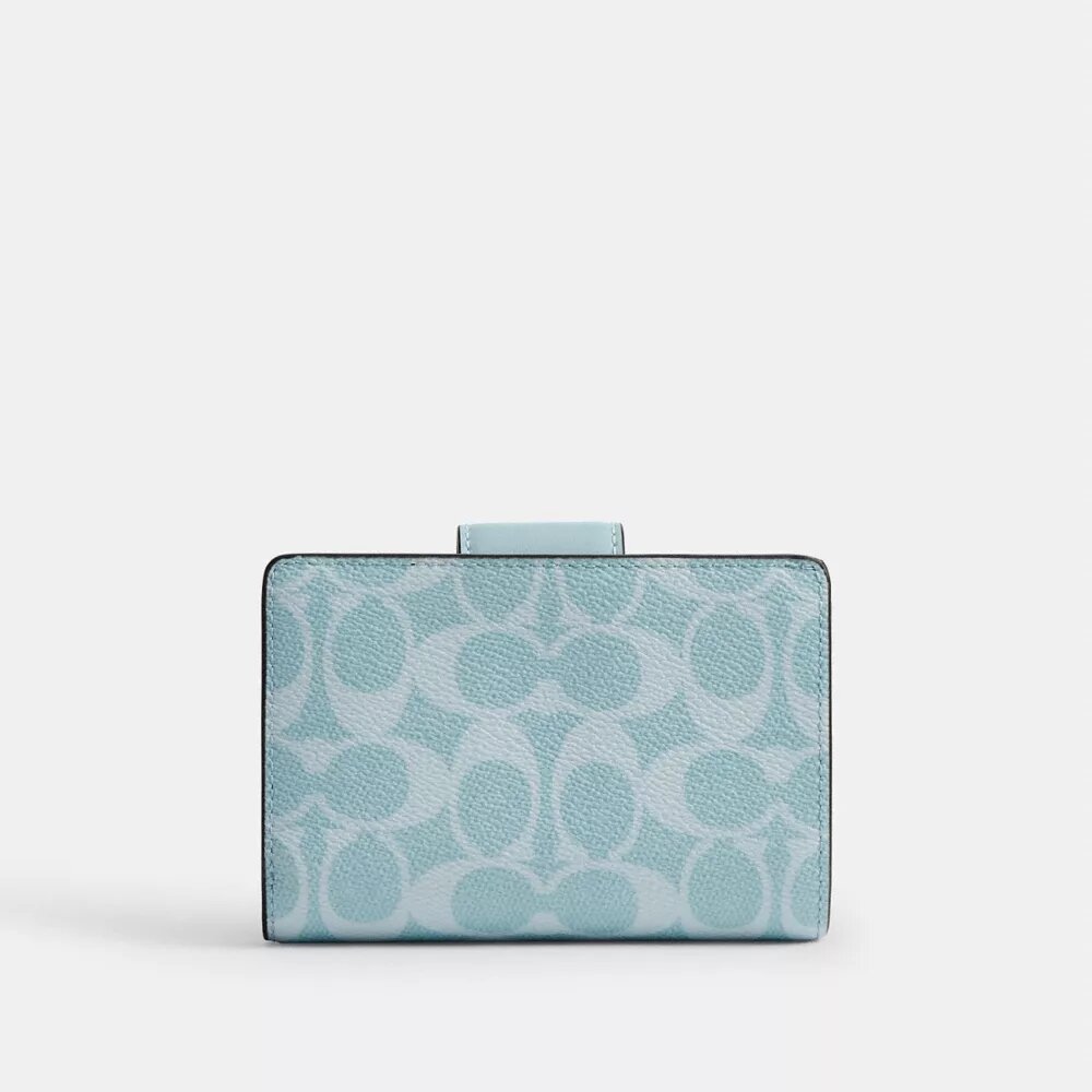 Medium Corner Zip Wallet in Signature Canvas