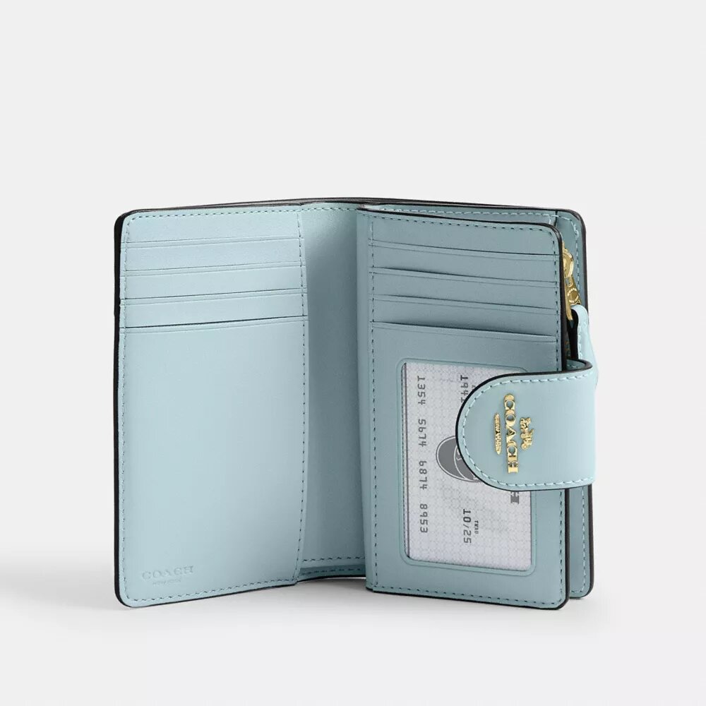 Medium Corner Zip Wallet in Signature Canvas