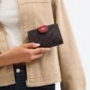 Medium Corner Zip Wallet in Signature Canvas