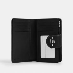 Medium Corner Zip Wallet in Signature Denim