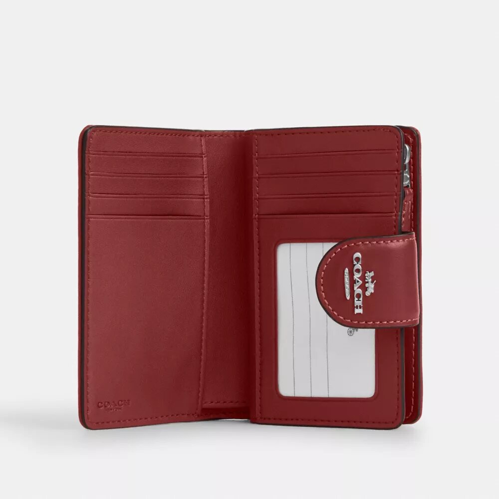 Medium Corner Zip Wallet in Signature Denim