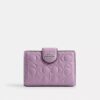 Medium Corner Zip Wallet in Signature Leather