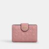 Medium Corner Zip Wallet in Signature Leather