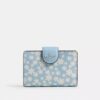 Medium Corner Zip Wallet with Floral Print