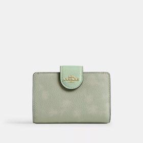 Medium Corner Zip Wallet with Floral Print