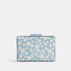 Medium Corner Zip Wallet with Floral Print