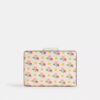 Medium Corner Zip Wallet with Floral Print