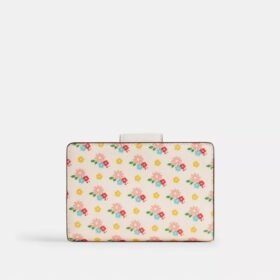 Medium Corner Zip Wallet with Floral Print