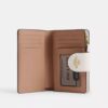 Medium Corner Zip Wallet with Floral Print