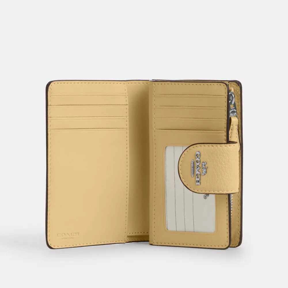 Medium Corner Zip Wallet with Floral Print