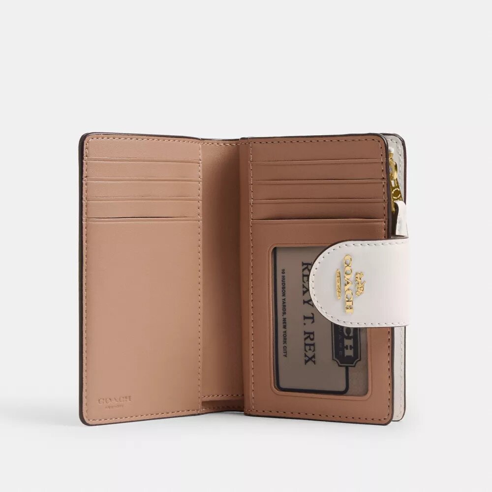 Medium Corner Zip Wallet with Floral Print