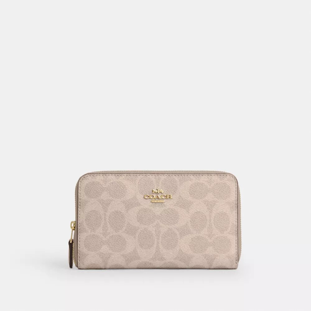 Medium Id Zip Wallet in Signature Canvas