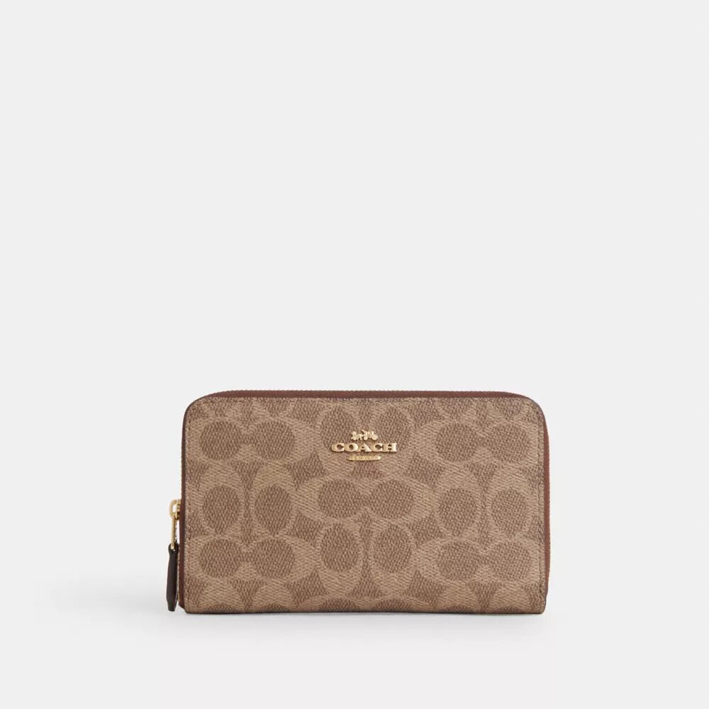 Medium Id Zip Wallet in Signature Canvas