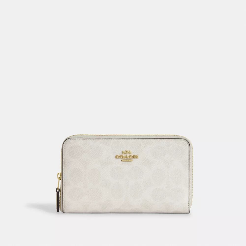 Medium Id Zip Wallet in Signature Canvas