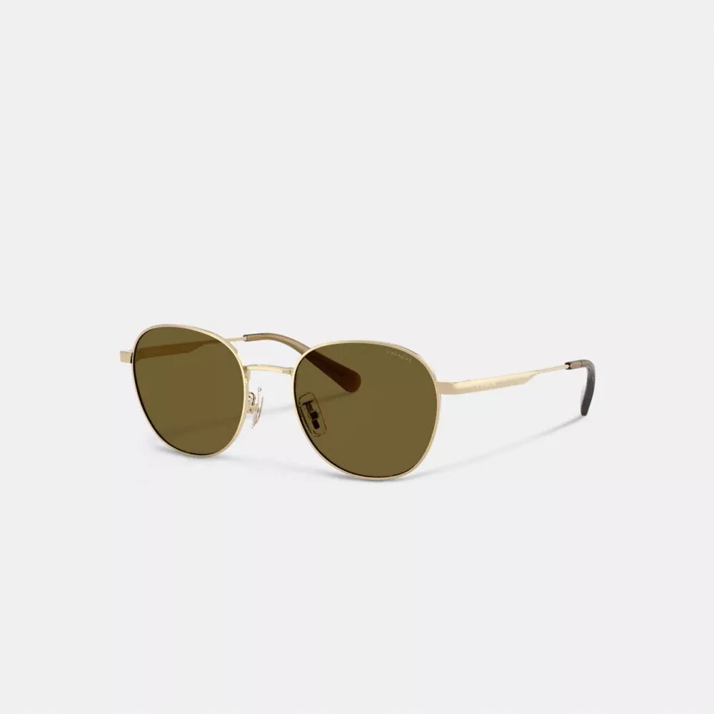 Metal Hangtag Round Sunglasses
