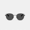 Metal Hangtag Round Sunglasses