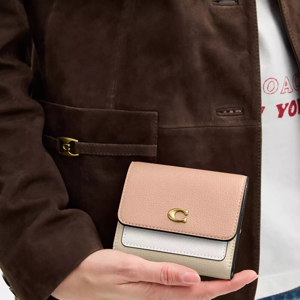 Mila Small Flap Wallet in Colorblock