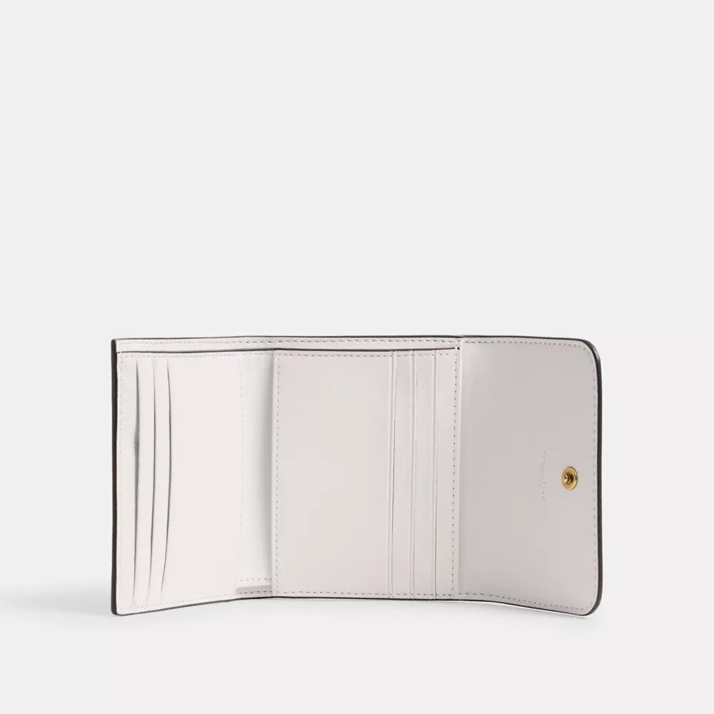 Mila Small Flap Wallet with Sticker Print