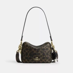 Mini Carey Crossbody Bag in Loved Signature Canvas
