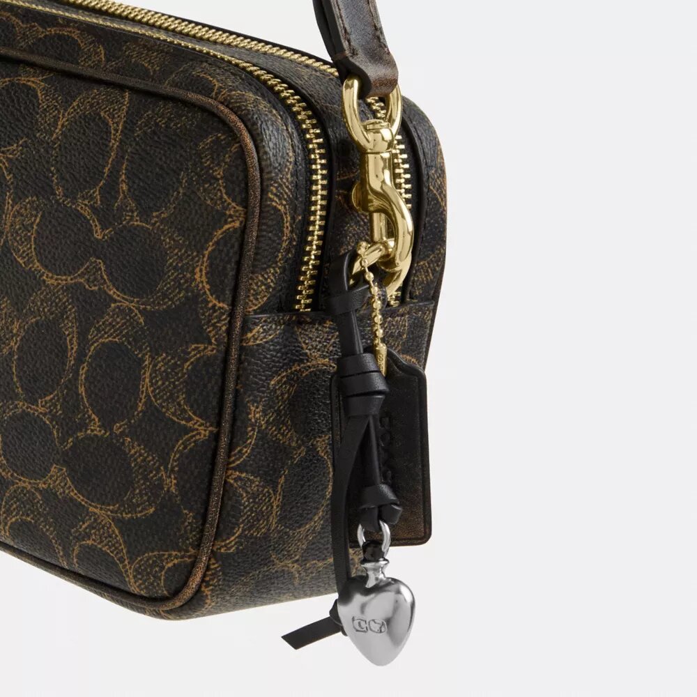 Mini Carey Crossbody Bag in Loved Signature Canvas