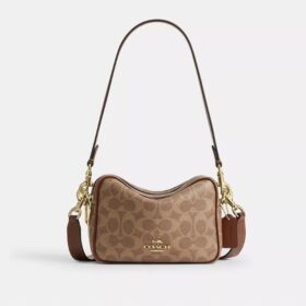 Mini Carey Crossbody Bag in Signature Canvas