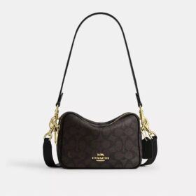 Mini Carey Crossbody Bag in Signature Canvas