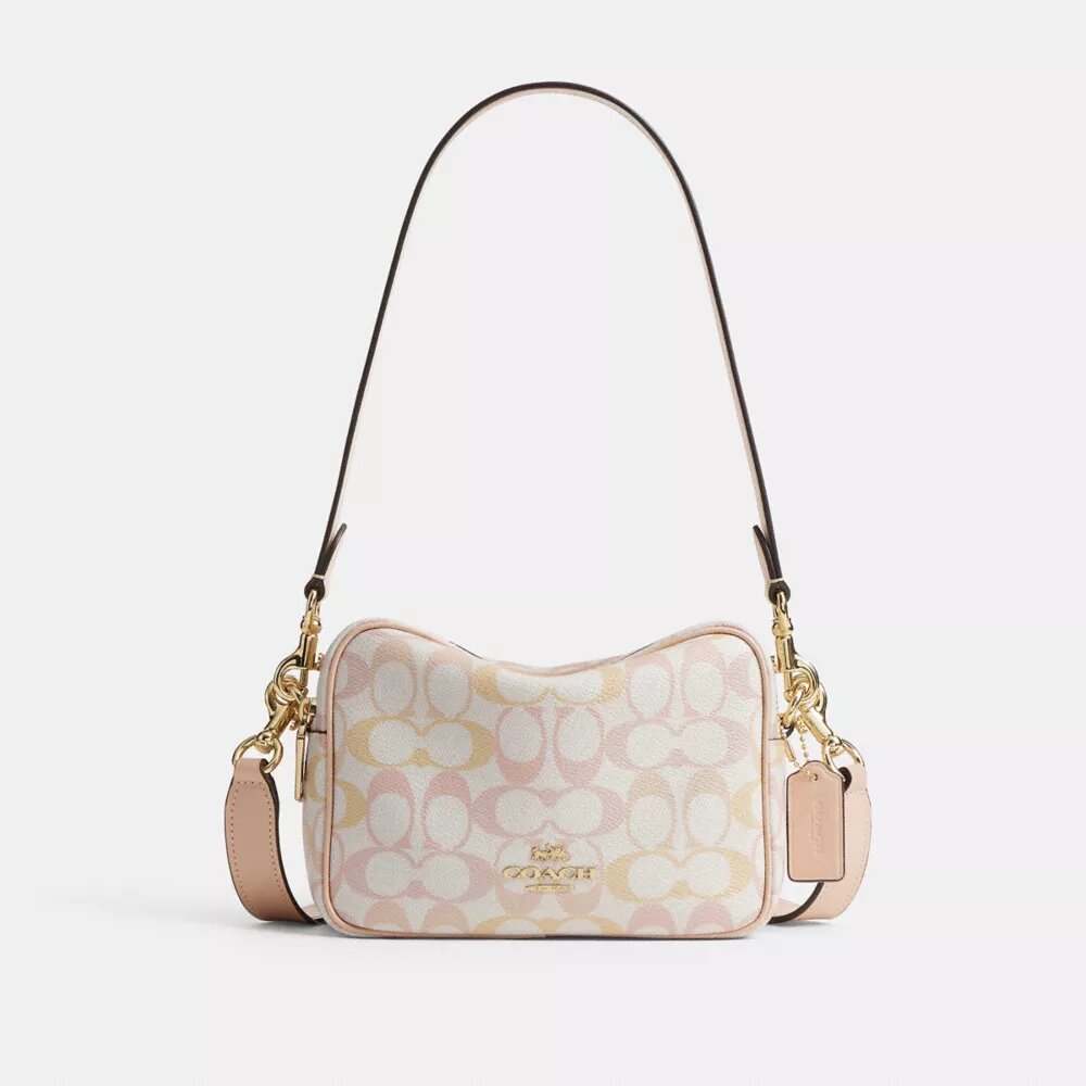 Mini Carey Crossbody Bag in Signature Canvas