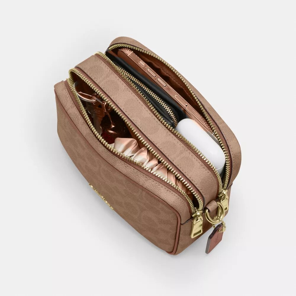 Mini Carey Crossbody Bag in Signature Canvas