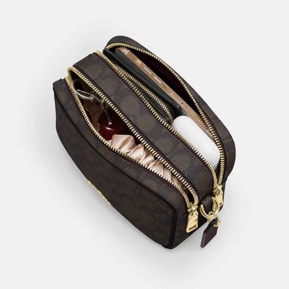 Mini Carey Crossbody Bag in Signature Canvas