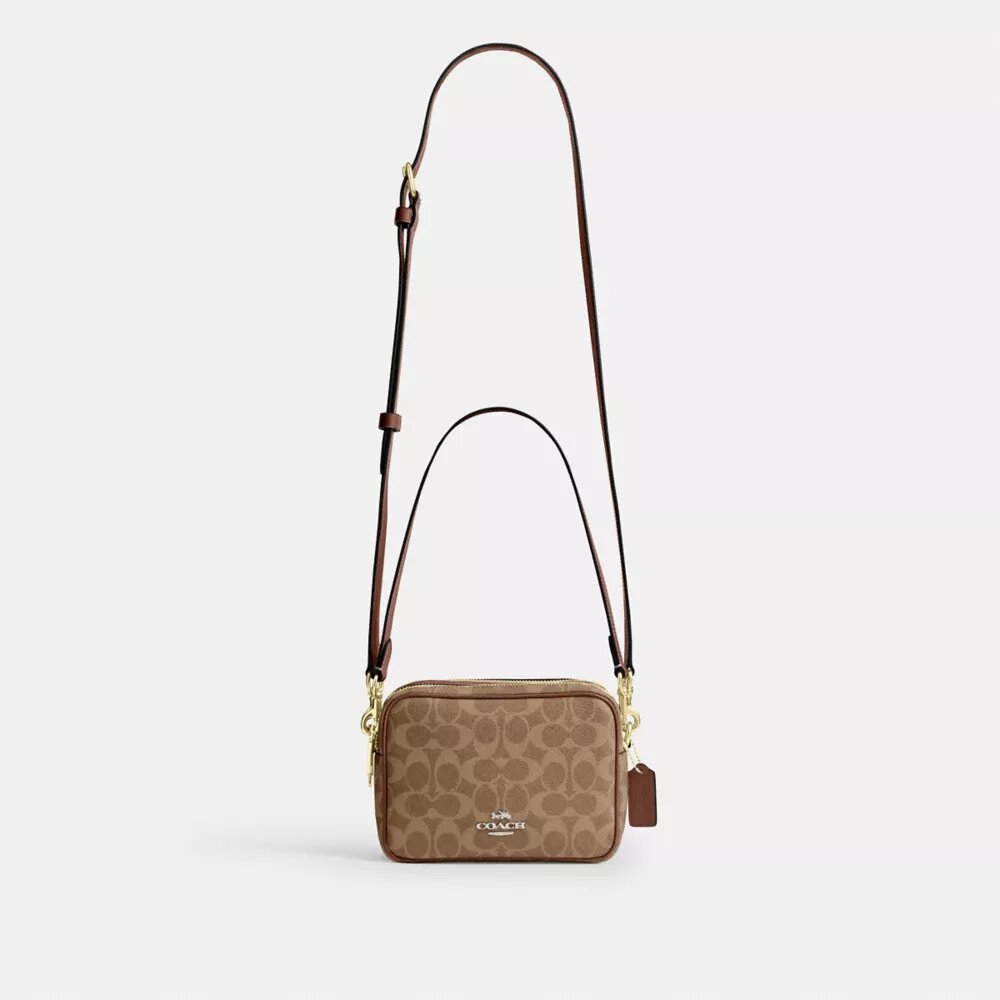 Mini Carey Crossbody Bag in Signature Canvas