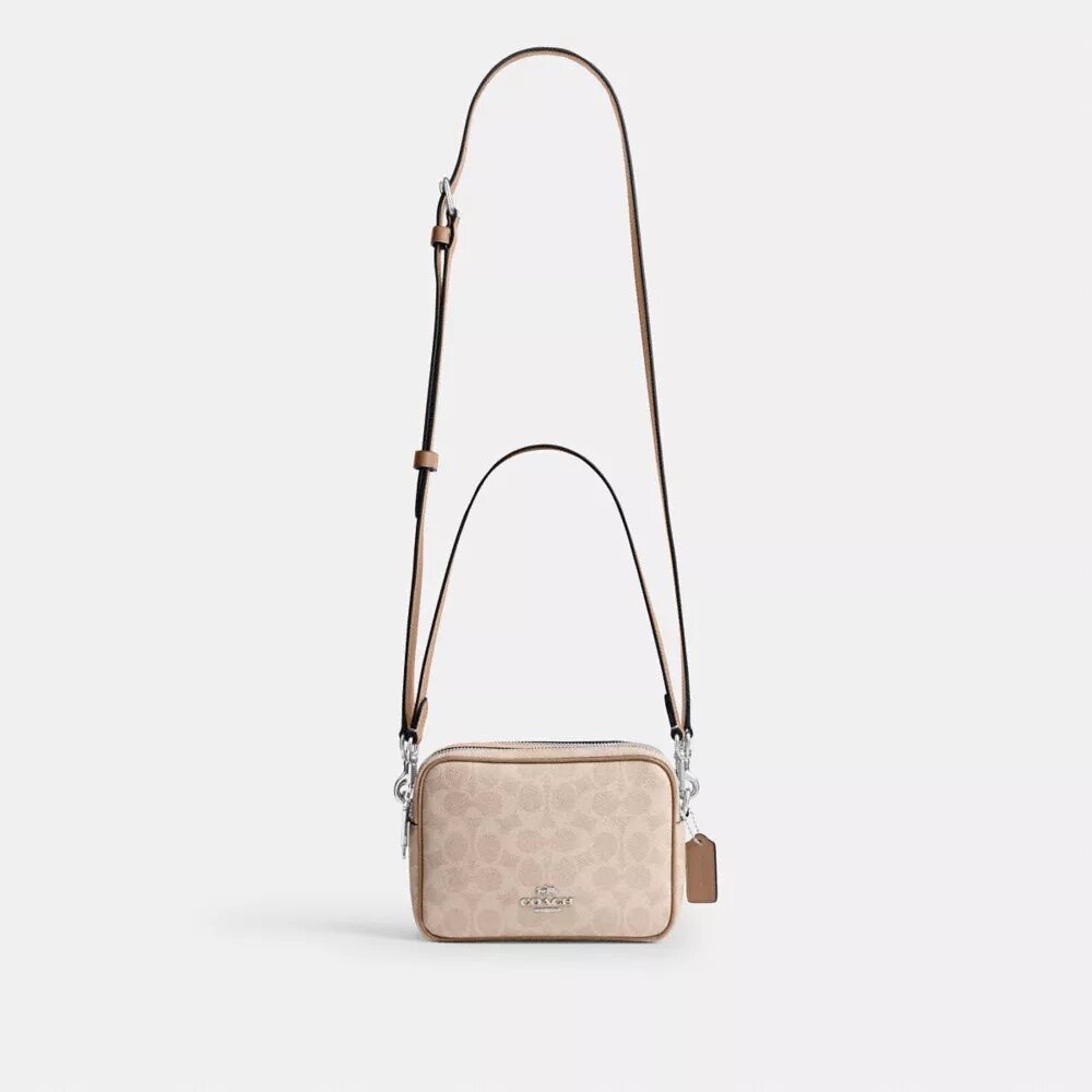 Mini Carey Crossbody Bag in Signature Canvas
