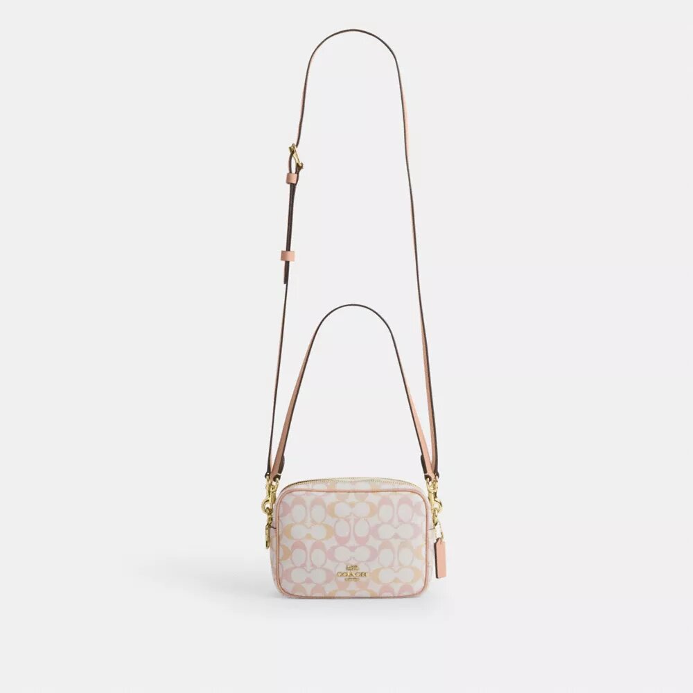 Mini Carey Crossbody Bag in Signature Canvas