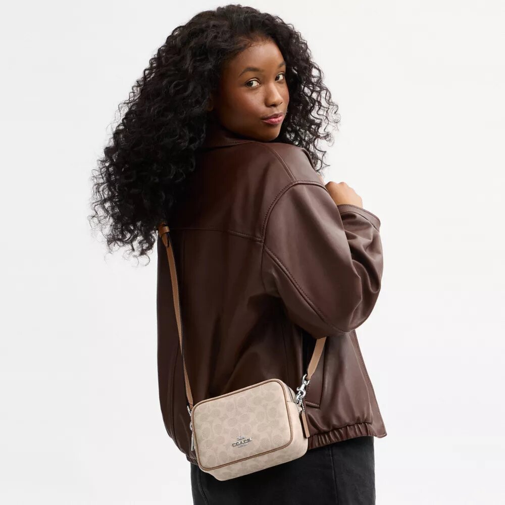 Mini Carey Crossbody Bag in Signature Canvas