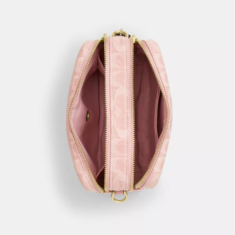 Mini Carey Crossbody Bag in Signature Denim