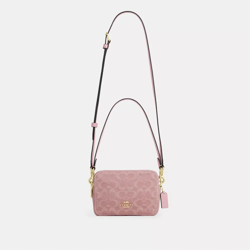 Mini Carey Crossbody Bag in Signature Denim