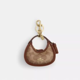 Mini Carmen Bag Charm in Signature Canvas