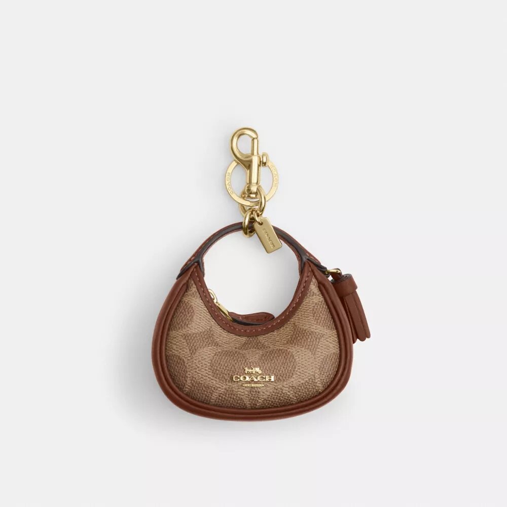 Mini Carmen Bag Charm in Signature Canvas