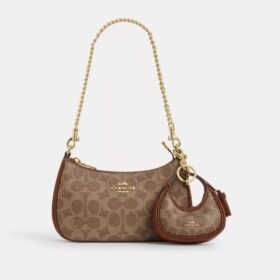 Mini Carmen Bag Charm in Signature Canvas