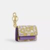 Mini Klare Bag Charm with Blocked Floral Print