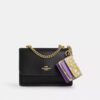 Mini Klare Bag Charm with Blocked Floral Print