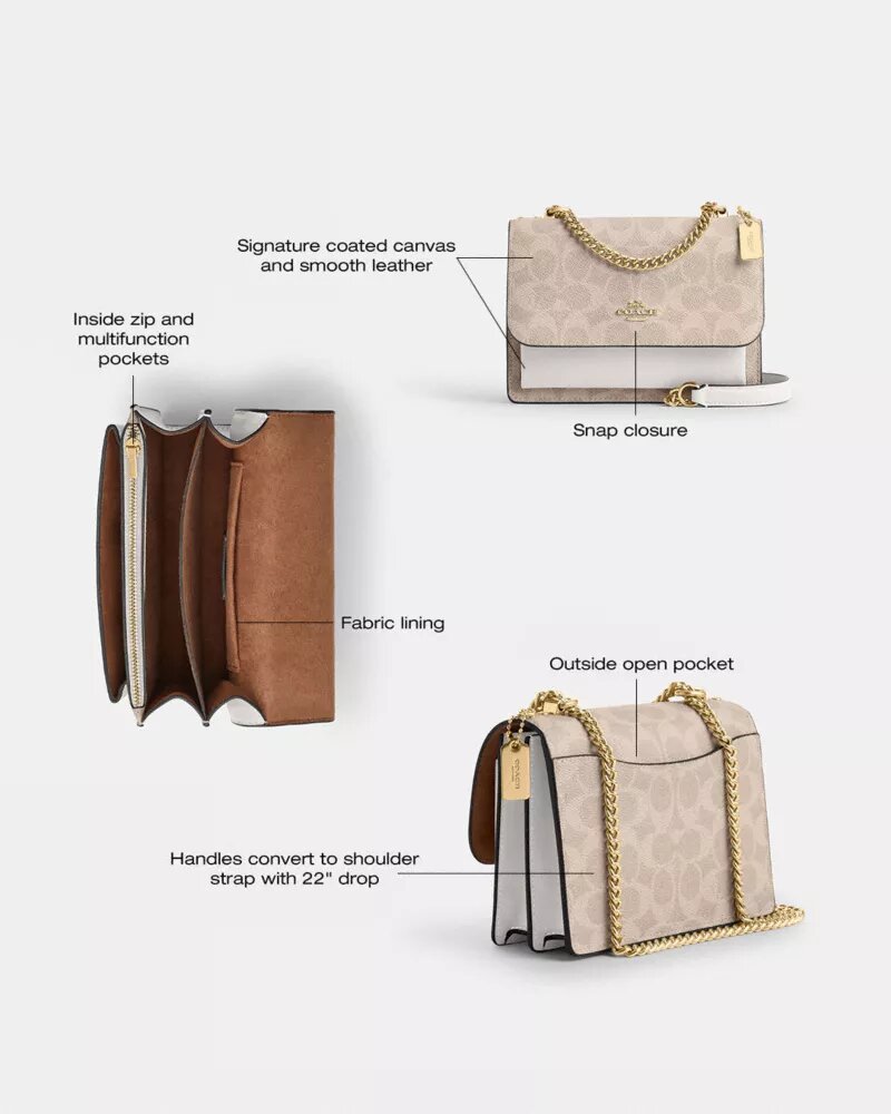 Mini Klare Crossbody Bag in Signature Canvas