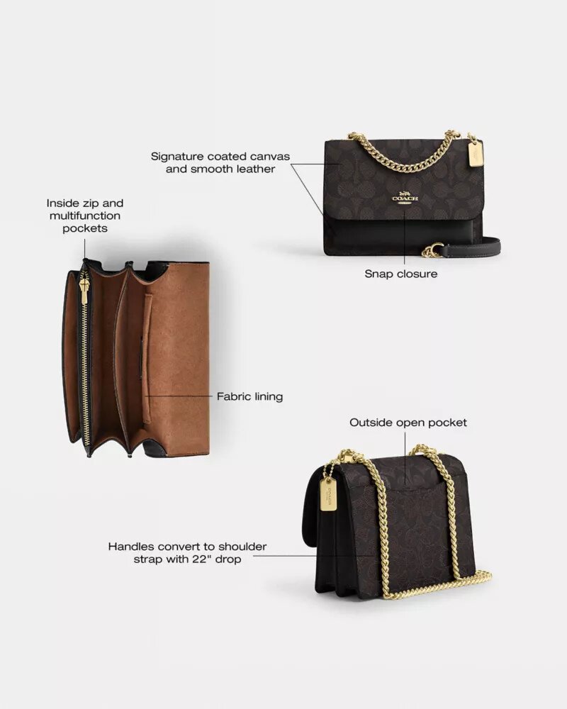Mini Klare Crossbody Bag in Signature Canvas