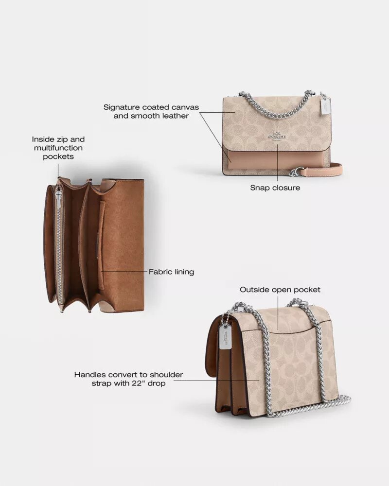 Mini Klare Crossbody Bag in Signature Canvas