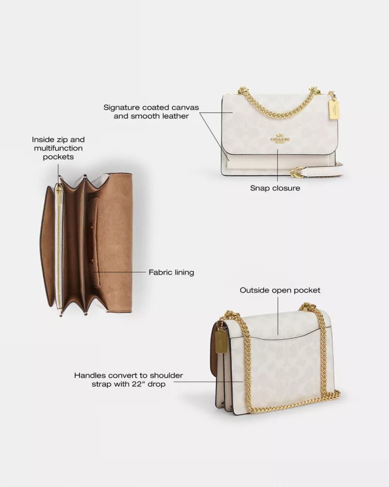 Mini Klare Crossbody Bag in Signature Canvas